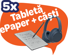 5x Tabletă ePaper + căști