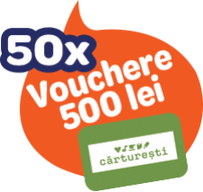 50x Vouchere 500 lei Cărturești
